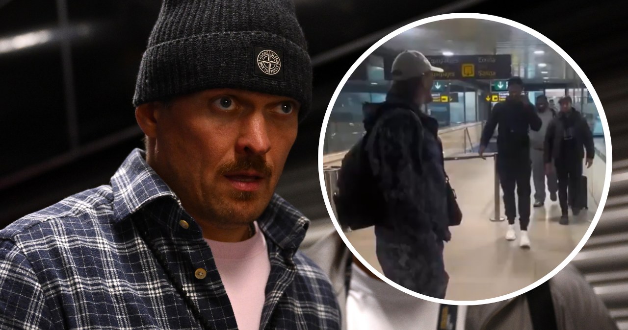 Ołeksandr Usyk i Anthony Joshua spotkali się na Ukrainie. Nagranie z lotniska