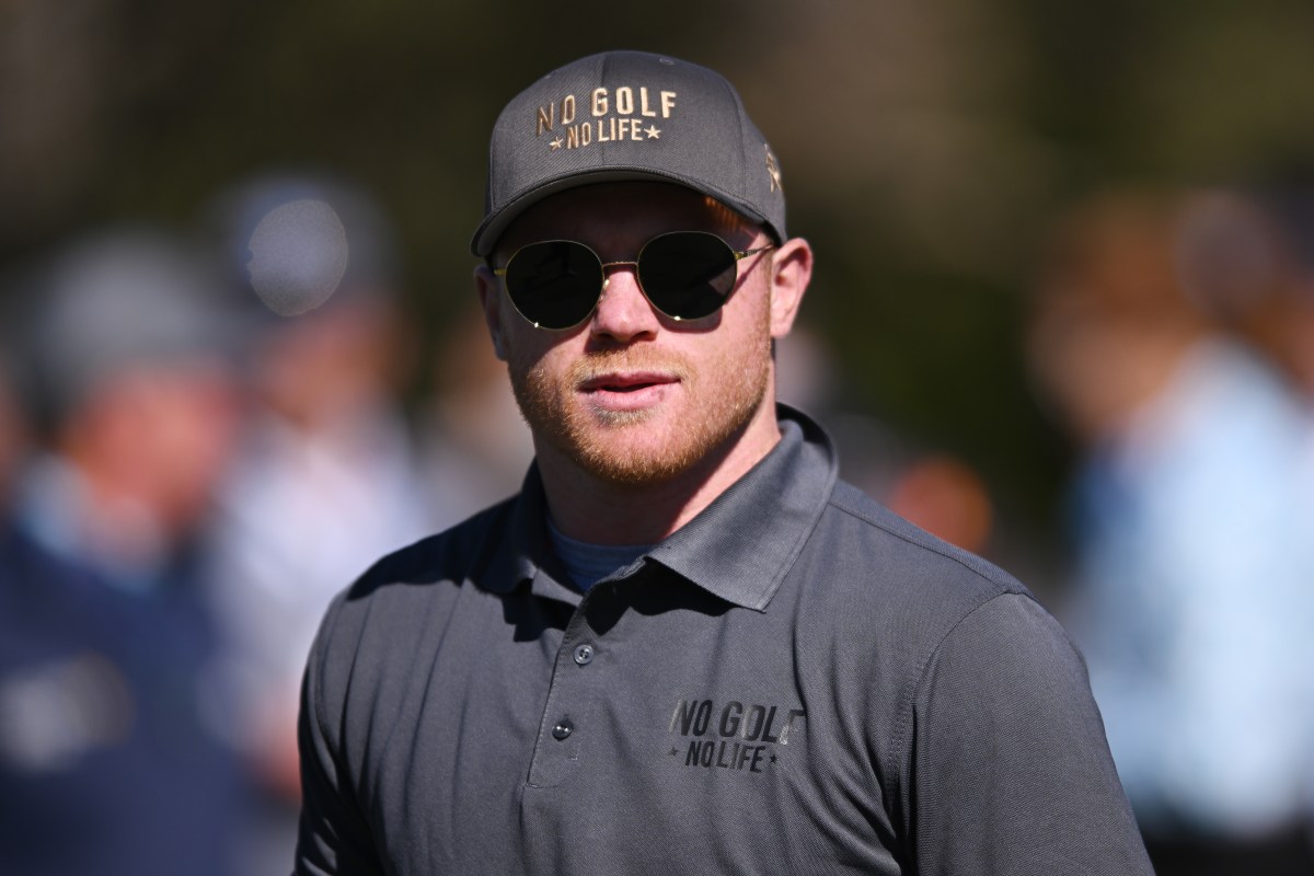 Canelo Alvarez na turnieju LIV Golf w Meksyku. Gwiazda boksu wzbudza poruszenie