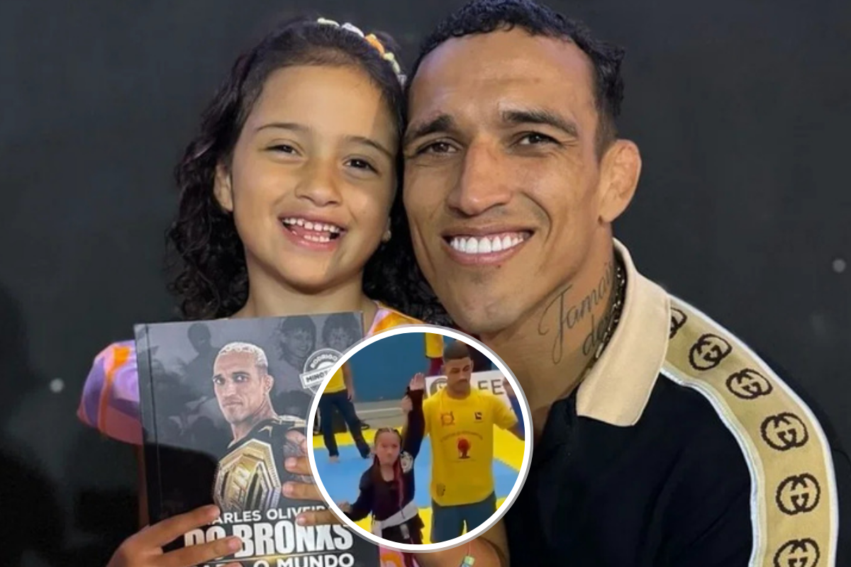 Córka Charlesa Oliveiry zdobywa złoto na pierwszym turnieju jiu-jitsu. Fani widzą w niej przyszłą mistrzynię