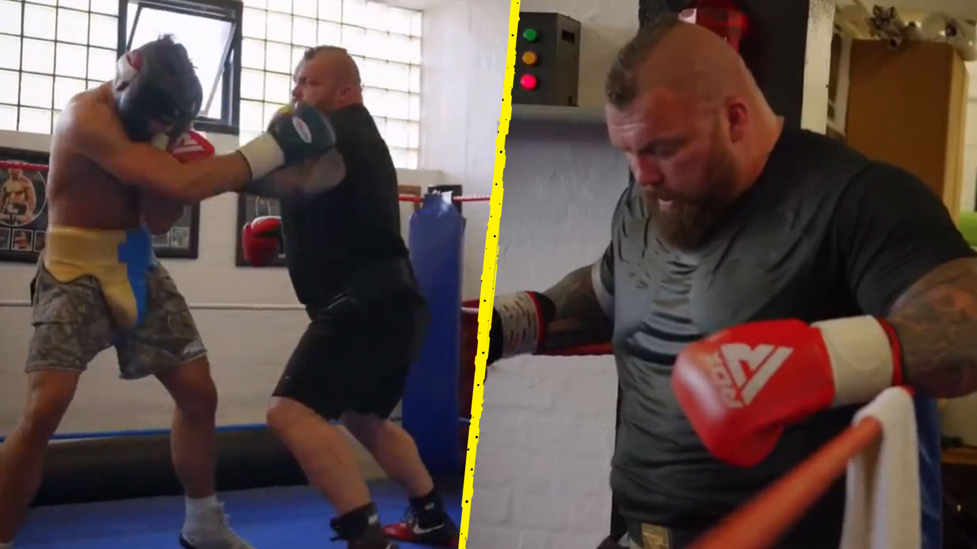 Eddie Hall w brutalnym sparingu przed walką z Tommym Furym