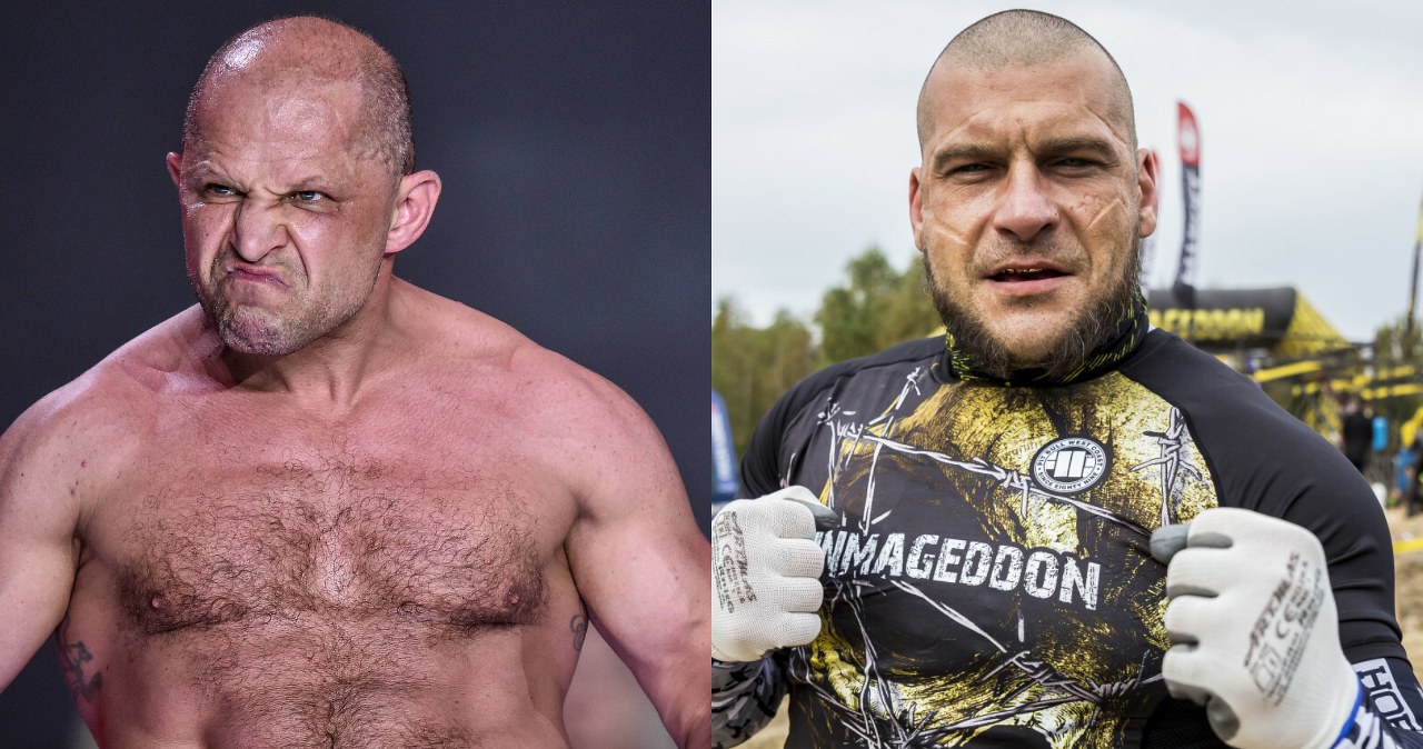 Paweł "Popek" Mikołajczuk zaczepia Jacka "Murana" Murańskiego przed PRIME MMA 16
