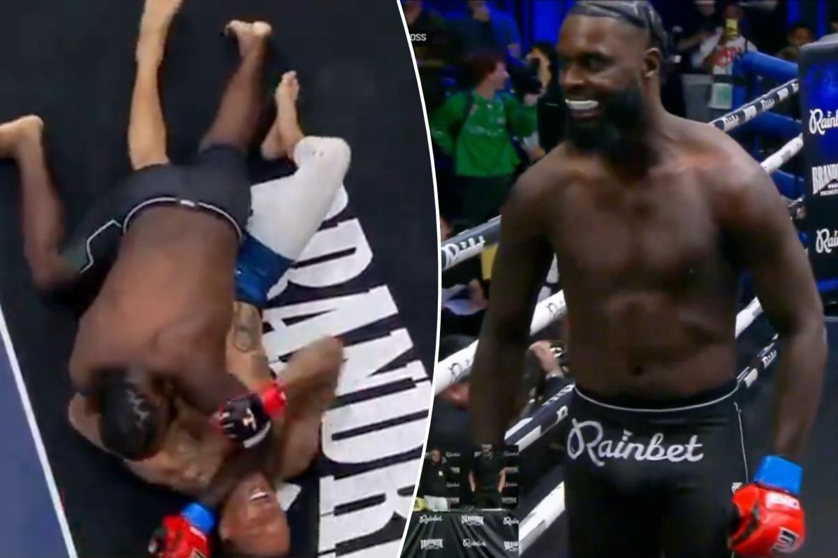 Lance Stephenson dusi Michaela Beasleya w dzikiej walce MMA byłych gwiazd NBA