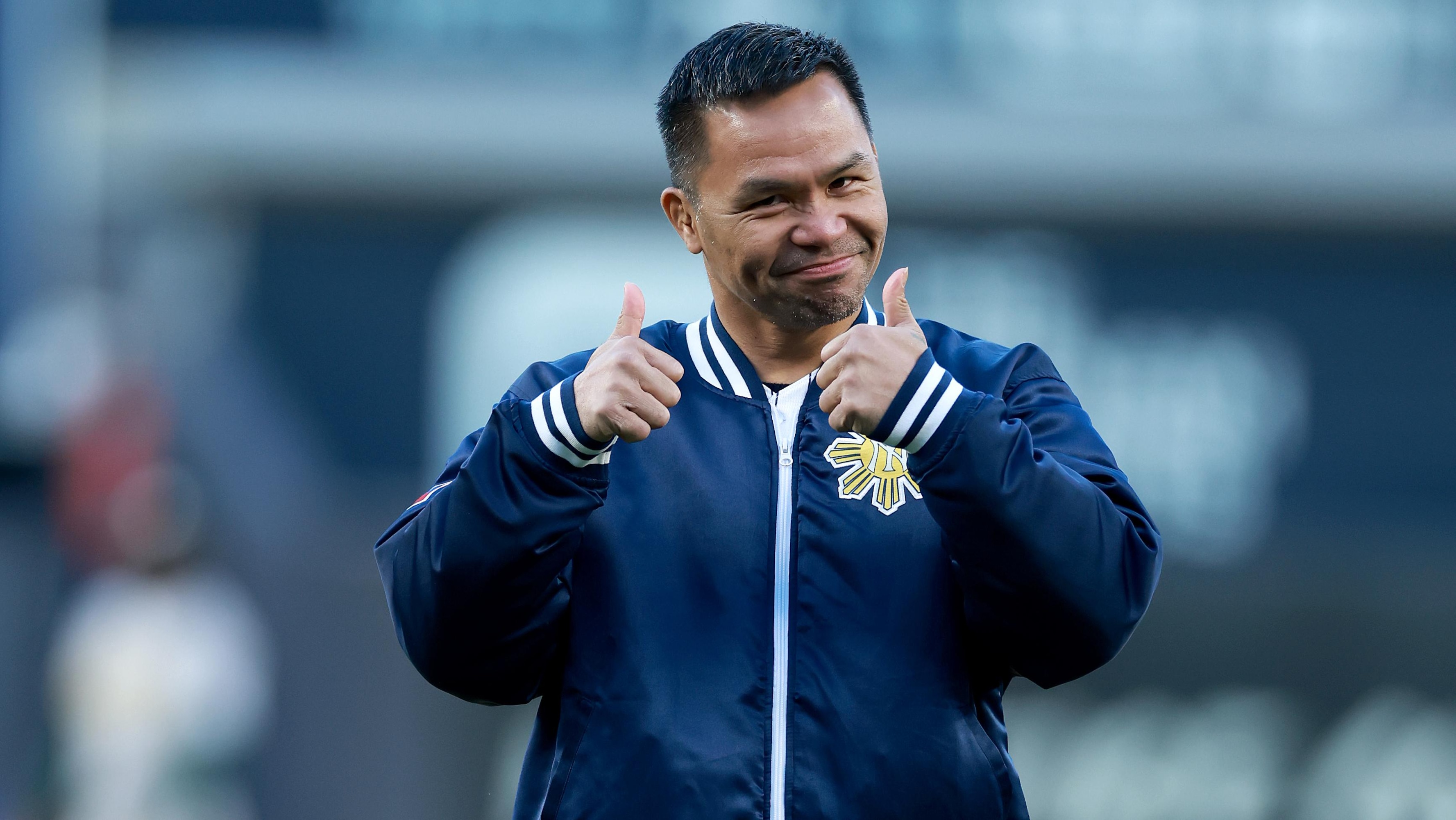 Manny Pacquiao wyrzucił pierwsze piłki na meczu MLB w Yankee Stadium