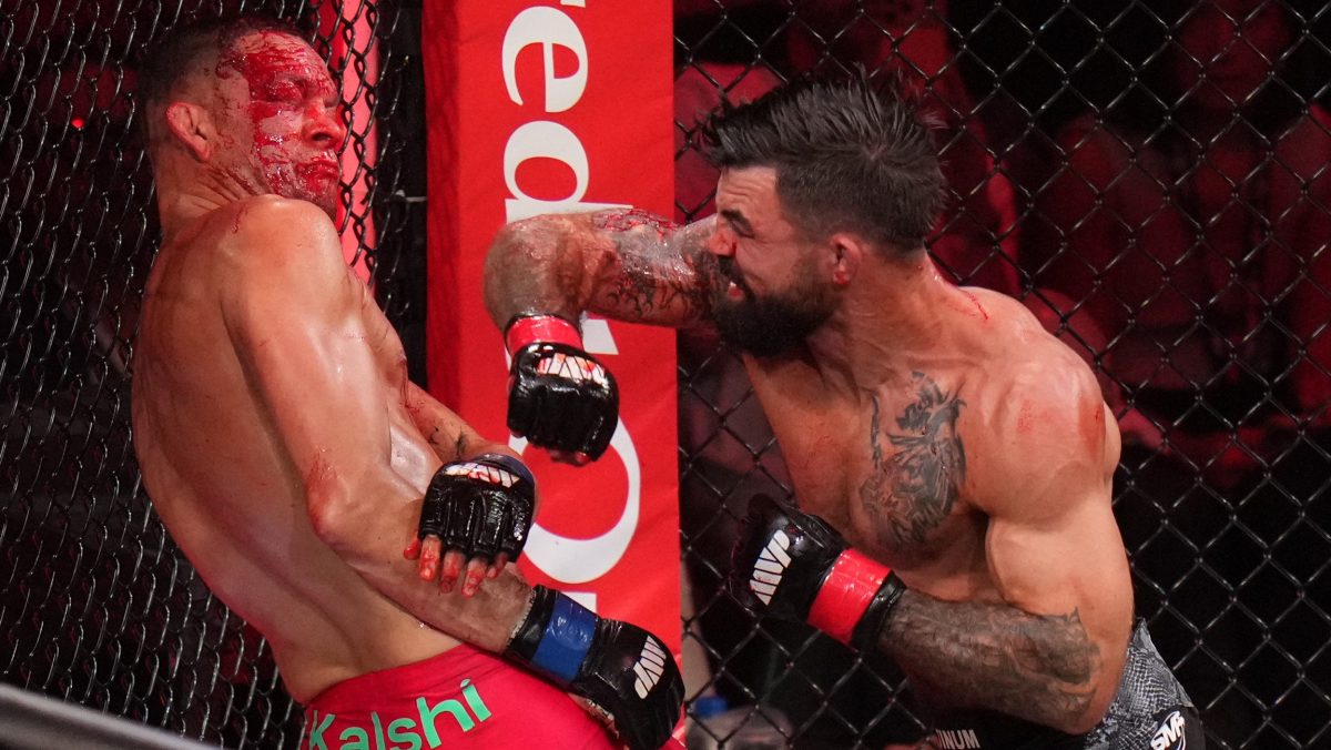 Nate Diaz zmasakrowany przez Mike'a Perry'ego. Walka przerwana w dramatycznych okolicznościach
