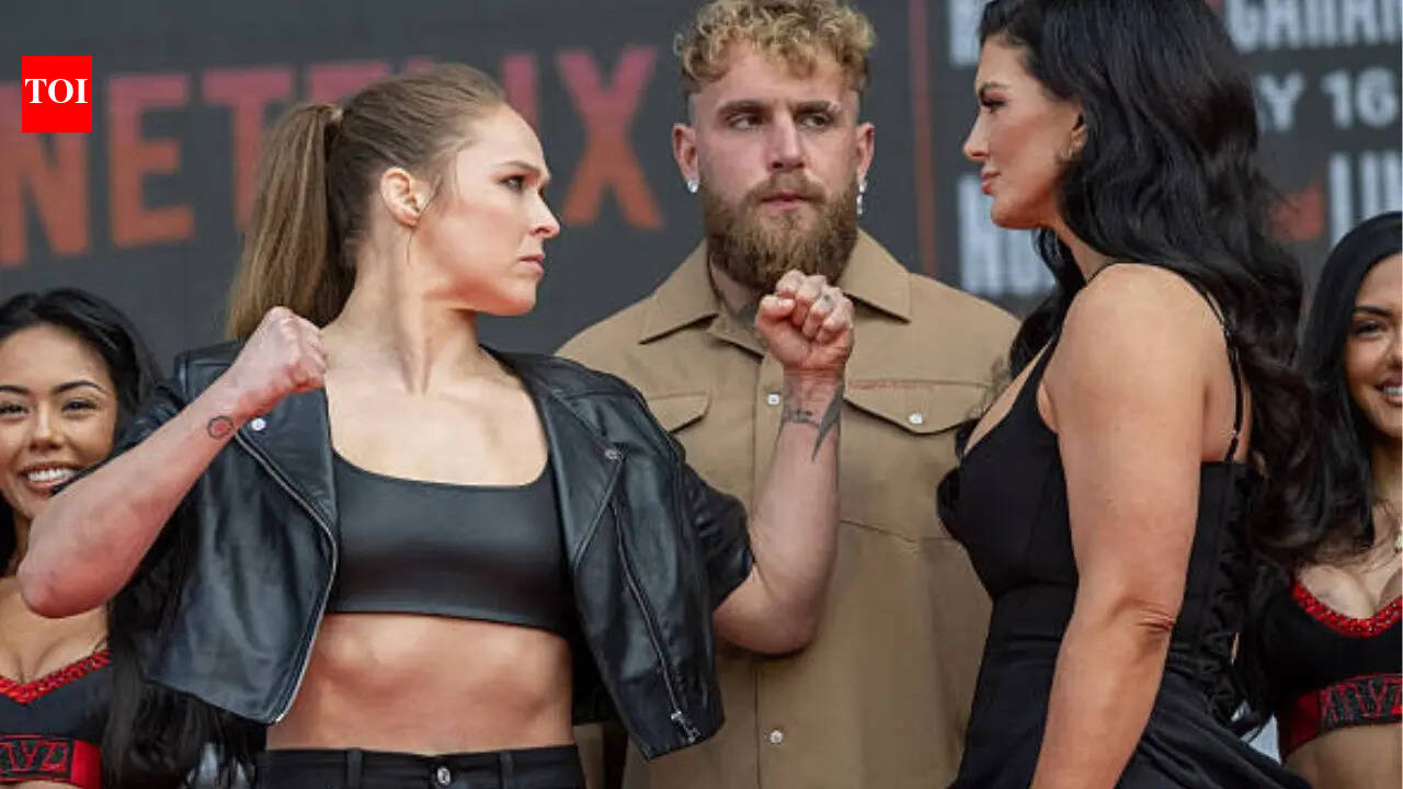 Ronda Rousey i Gina Carano spotkały się na konferencji prasowej przed galą Netflixa