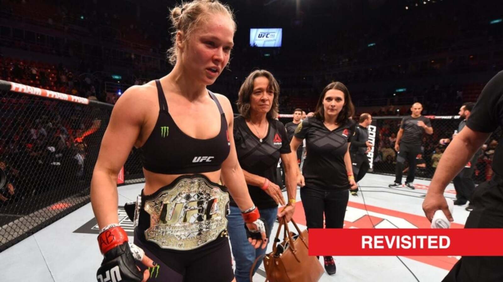 Ronda Rousey twierdziła, że „pokona 100%” męskich zawodników wagi koguciej UFC, gdy mistrzem był TJ Dillashaw