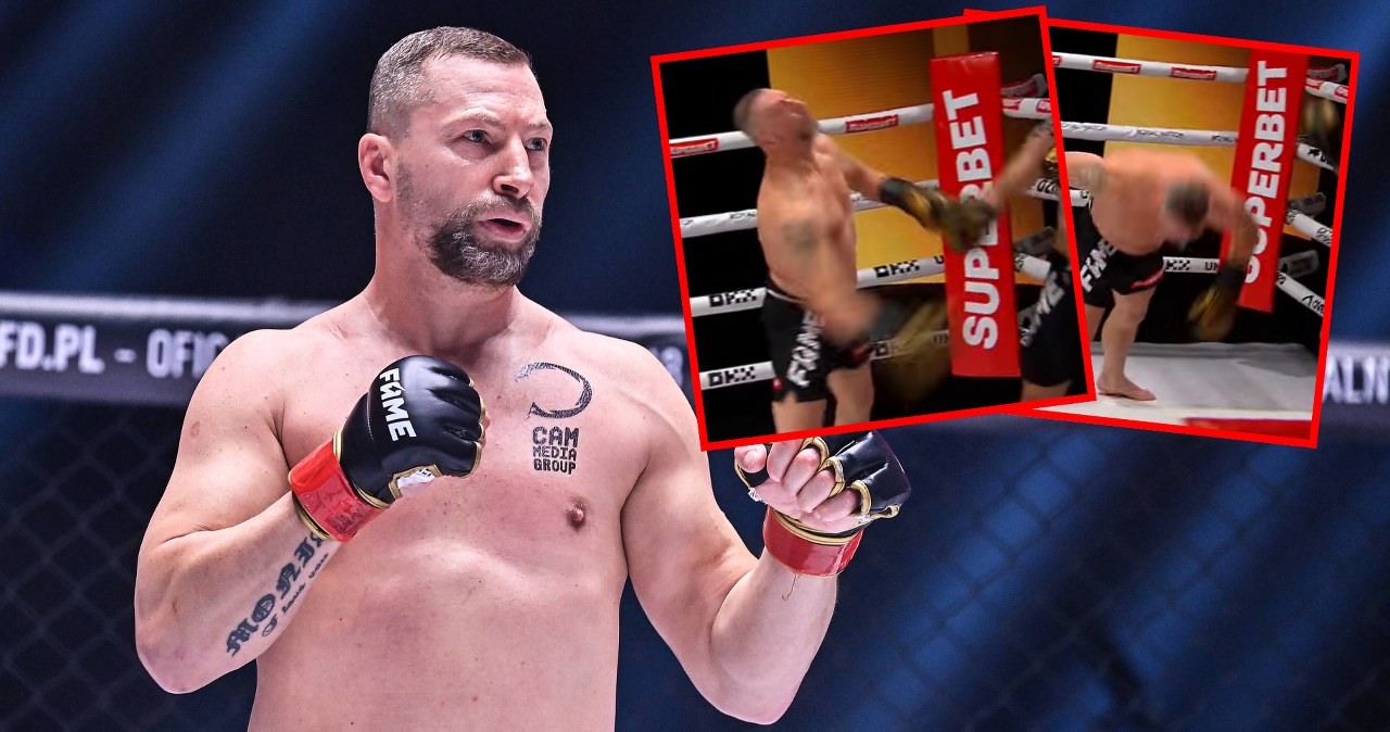 Dariusz 'Daro Lew' Kaźmierczuk znokautowany w 20 sekund podczas promocji FAME MMA 30